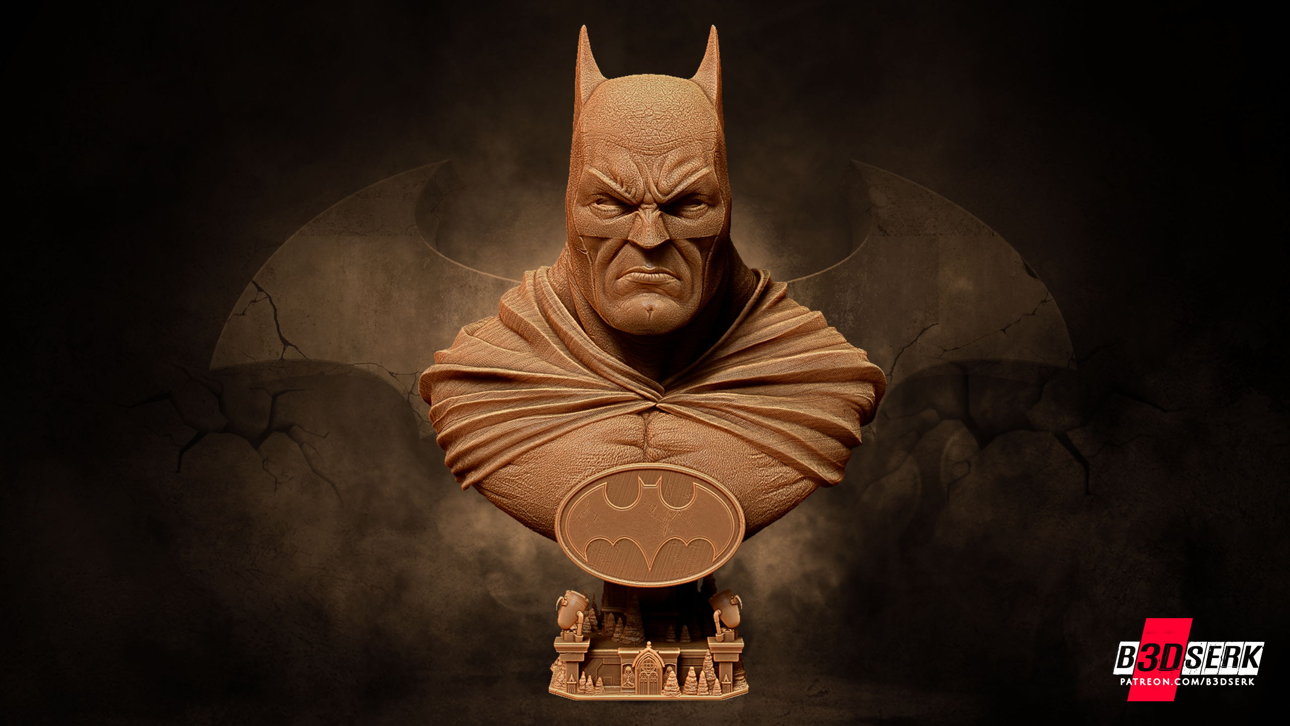 Batman Bust Dark Knight 1/4 Scale Model Kit